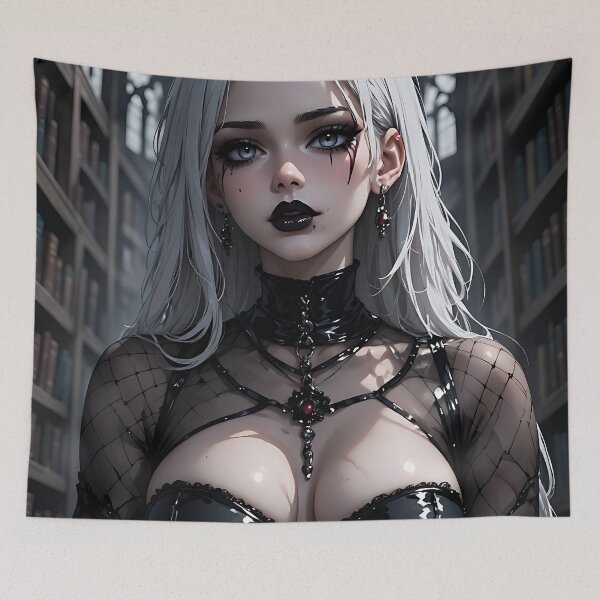 Item preview, Hot Halloween Anime Goth Girl Waifu 288 designed and sold by Your New Fixation.