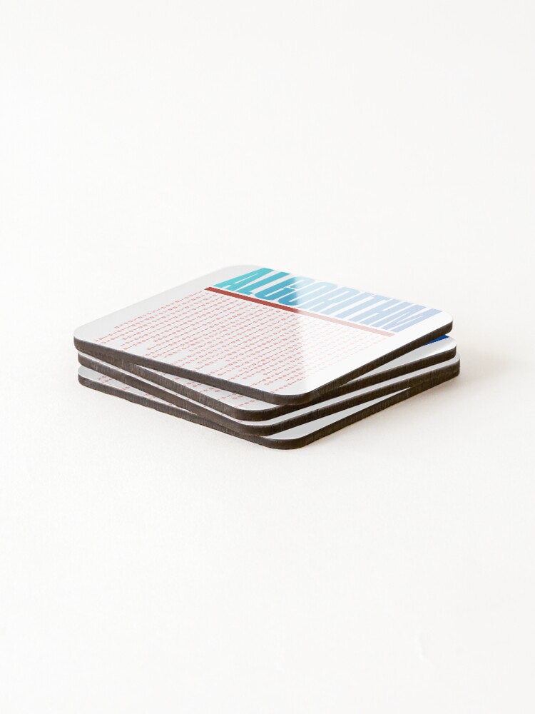 Thumbnail 4 of 5, Coasters (Set of 4), ALGORITHM designed and sold by TurtoeClub.