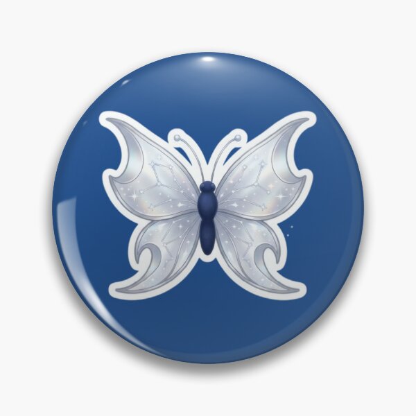Item preview, Magical silver and blue butterfly designed and sold by Azurart2.