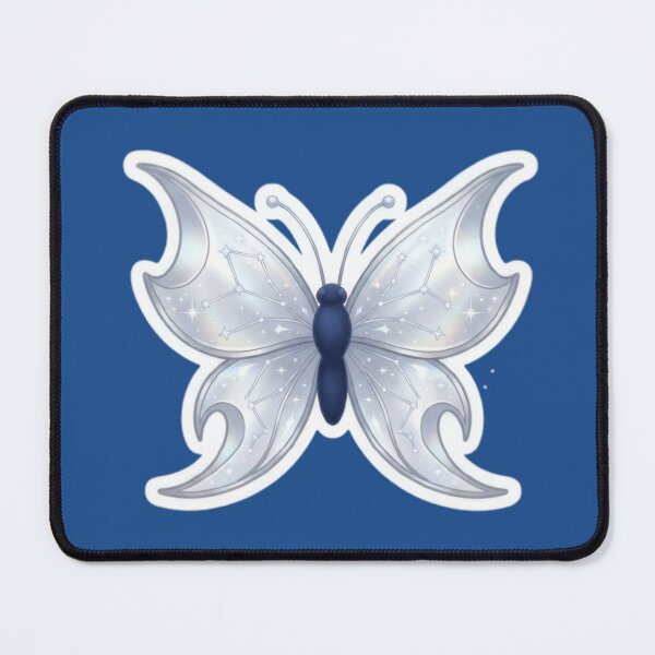 Item preview, Magical silver and blue butterfly designed and sold by Azurart2.