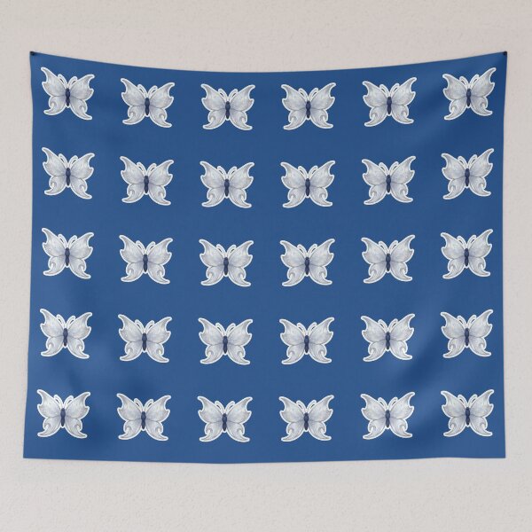 Item preview, Magical silver and blue butterfly designed and sold by Azurart2.