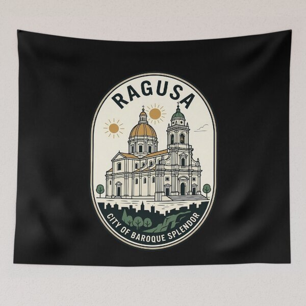 Item preview, Ragusa Italy Baroque Splendor Vintage Travel Emblem designed and sold by k3rstman1.