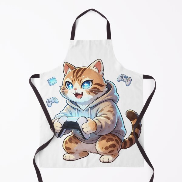 Item preview, Pro Gamer Felis Nigripes - Cute Tactical Gaming Cat designed and sold by ABYSSLAB.