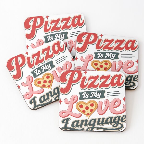 Item preview, Pizza Is My Love Language - Playful Retro Food Design designed and sold by Irfanmulyana.