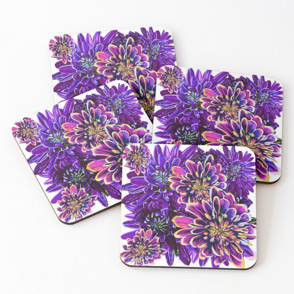 Item preview, Purple Chrysanthemums 1 designed and sold by nastiaart.