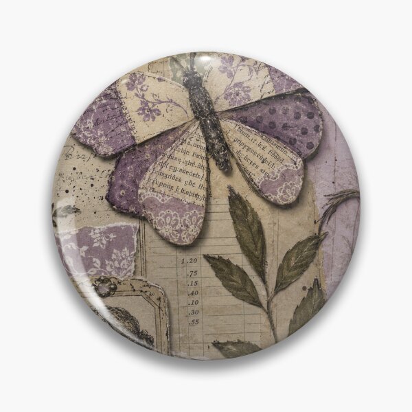Item preview, Vintage Purple Butterfly Botanical Collage designed and sold by LachlanProwse.
