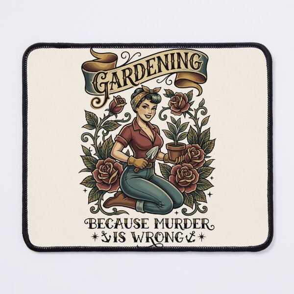 Item preview, Vintage Gardening Because Murder Is Wrong designed and sold by legendaryskins.