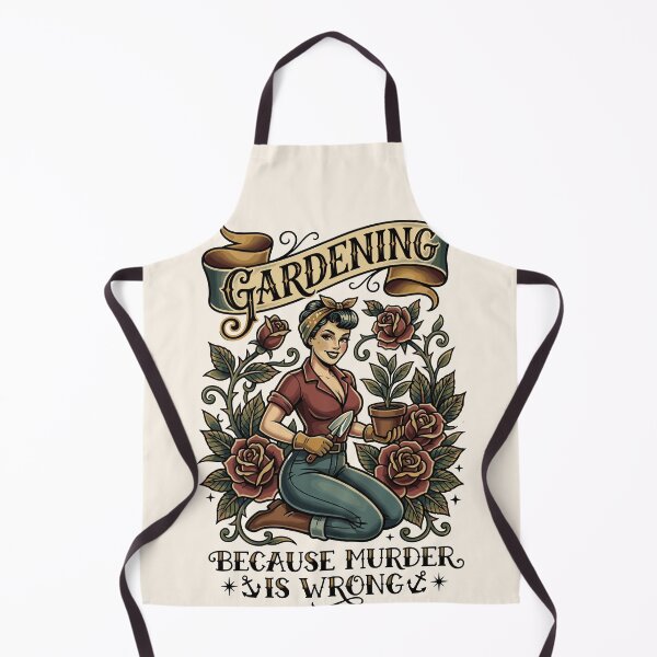 Item preview, Vintage Gardening Because Murder Is Wrong designed and sold by legendaryskins.