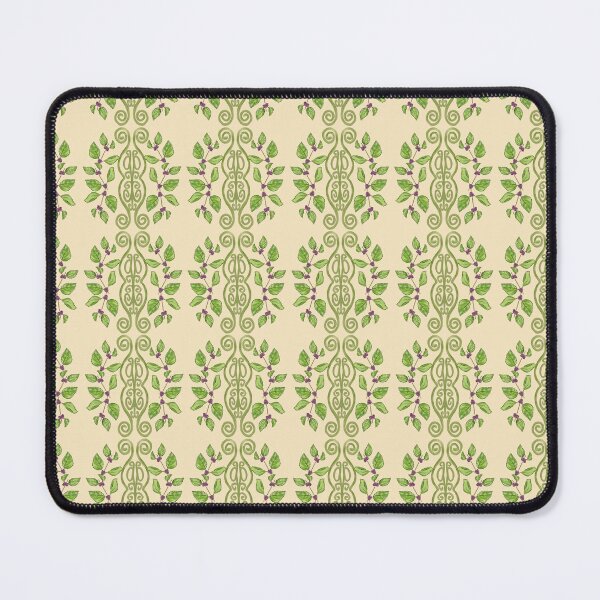 Item preview, Art Nouveau Beautyberry Vine | Botanical Watercolor Pattern designed and sold by CaroStudioTX.