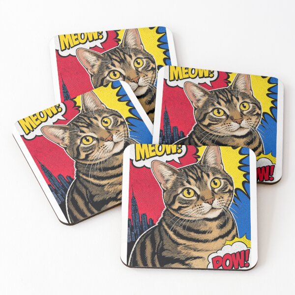 Item preview, Pop Art Cat – Meow Power Comic Style designed and sold by Designs By Ms Mal_Tas.