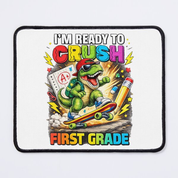 Item preview, I'm Ready To Crush 1st Grade Dinosaur Back To School designed and sold by QuiteOrbit.