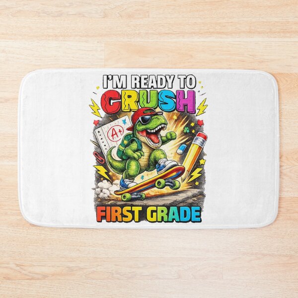 Item preview, I'm Ready To Crush 1st Grade Dinosaur Back To School designed and sold by QuiteOrbit.