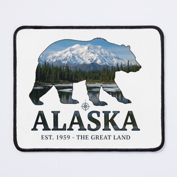 Item preview, Alaska The Great Land Bear, Vintage Alaska Wildlife Graphic Gift designed and sold by Zizo-DR44.