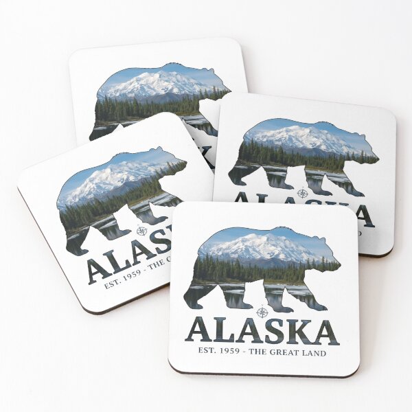 Item preview, Alaska The Great Land Bear, Vintage Alaska Wildlife Graphic Gift designed and sold by Zizo-DR44.