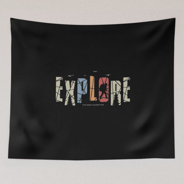 Item preview, Explore: The Great Adventure – Vintage Hiking & Outdoor Explorer Design designed and sold by Palette & Hue.
