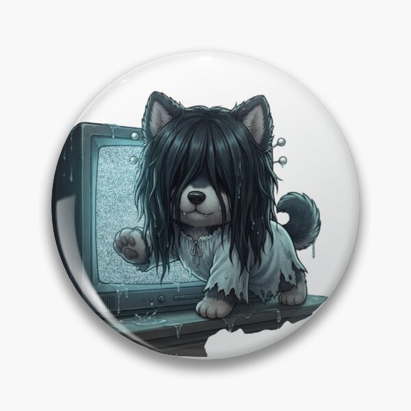 Item preview, Cute Chaos Clown Dog –The ring dog  Kawaii Style Puppy, Spooky Halloween Villain Dog Sticker designed and sold by     Justin N Studio.