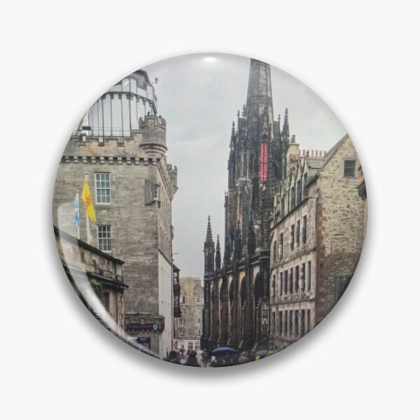 Item preview, Rainy Street Scene in Edinburgh designed and sold by Damarispuna.