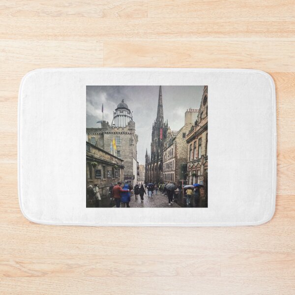 Item preview, Rainy Street Scene in Edinburgh designed and sold by Damarispuna.