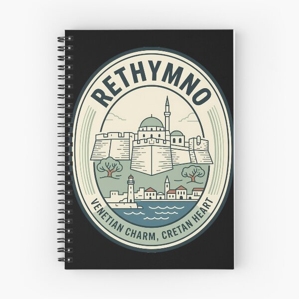 Item preview, Rethymno Crete Greece Vintage Travel Emblem designed and sold by k3rstman1.