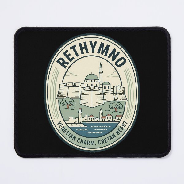 Item preview, Rethymno Crete Greece Vintage Travel Emblem designed and sold by k3rstman1.