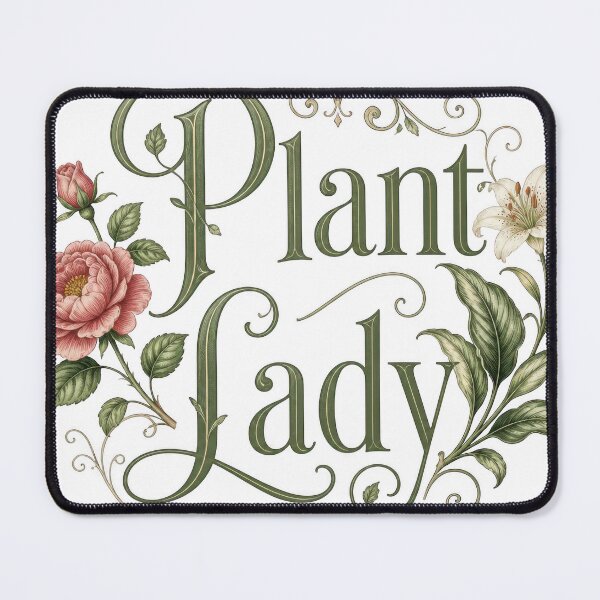 Item preview, Plant Lady - Elegant Floral Botanical Typography Design designed and sold by Irfanmulyana.