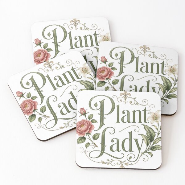 Item preview, Plant Lady - Elegant Floral Botanical Typography Design designed and sold by Irfanmulyana.