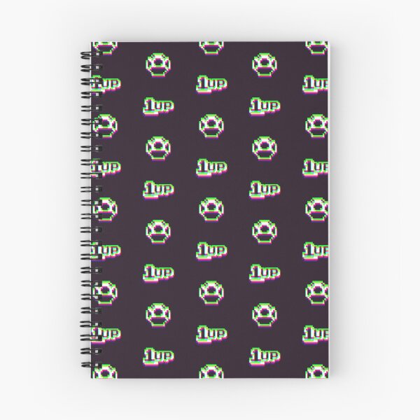 Item preview, 1up Mushroom Synthwave Pattern 2 - Dark designed and sold by animinimal.
