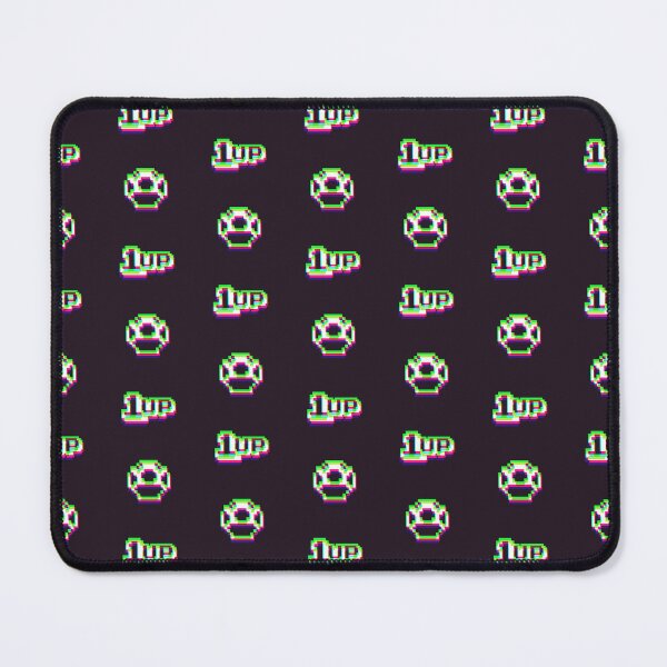 Item preview, 1up Mushroom Synthwave Pattern 2 - Dark designed and sold by animinimal.