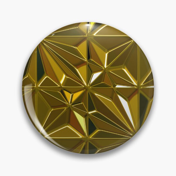 Item preview, 3-D Art Deco (Faux) 24-Karat Golden Hues Tile Pattern designed and sold by DEC02.