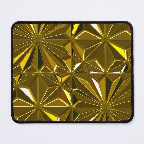Item preview, 3-D Art Deco (Faux) 24-Karat Golden Hues Tile Pattern designed and sold by DEC02.