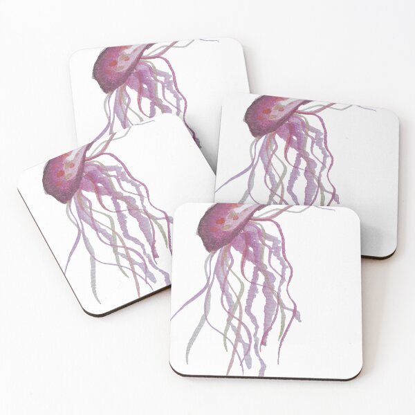 Item preview, Dreamy Purple Watercolor Jellyfish designed and sold by nic0leelan.