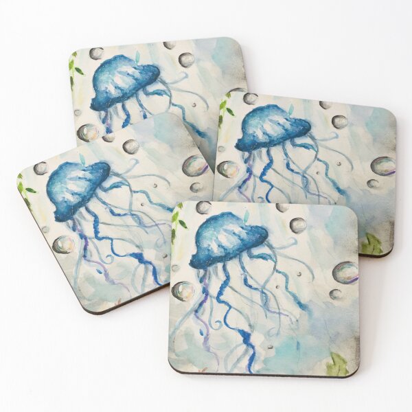 Item preview, Underwater Jellyfish -Ocean Ilustration  designed and sold by lilylightstudio.