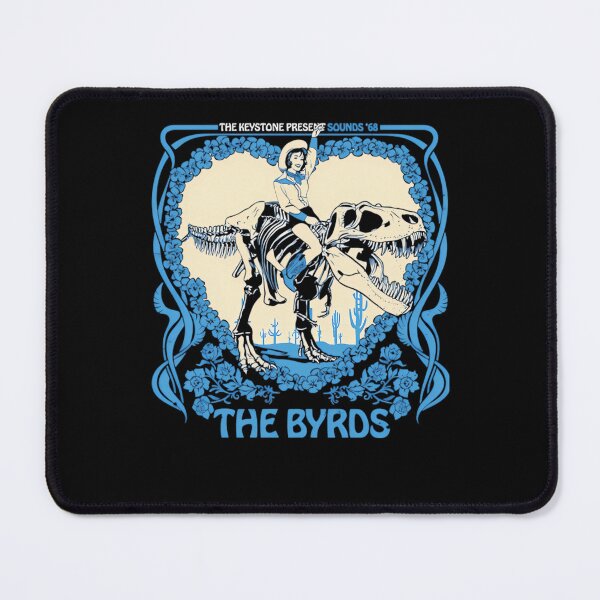Item preview, The Byrds Cowgirl Riding T-Rex Psychedelic designed and sold by abugida.
