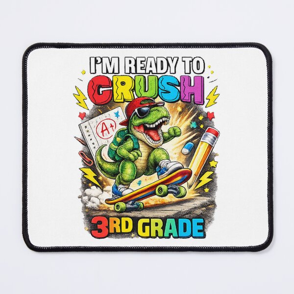 Item preview, I'm Ready to Crush 3rd Grade Dinosaur Back to School designed and sold by QuiteOrbit.