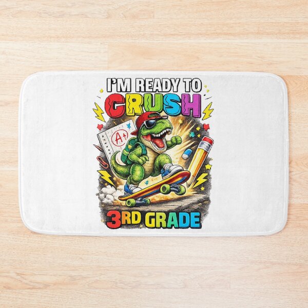 Item preview, I'm Ready to Crush 3rd Grade Dinosaur Back to School designed and sold by QuiteOrbit.