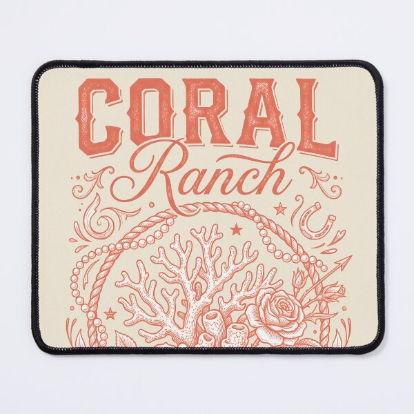Item preview, Coral Ranch – Coastal Cowgirl Coral & Floral Design designed and sold by Sea Gem.