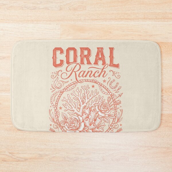 Artikelvorschau, Coral Ranch – Küsten-Cowgirl-Korallen- und Blumendesign entworfen und verkauft von Sea Gem.