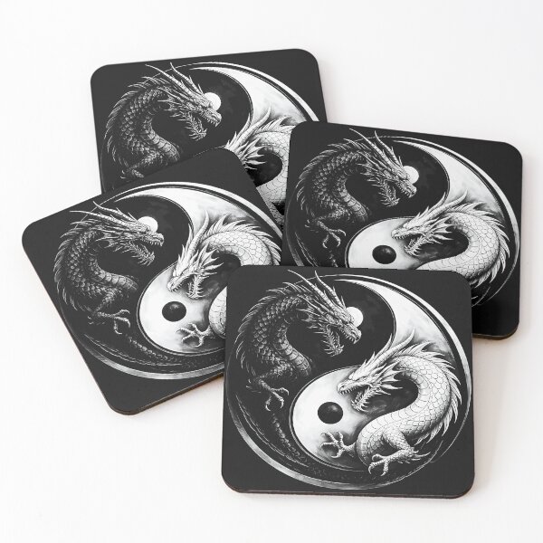 Item preview, Yin Yang Dragons Duality Balance Eastern Symbolism designed and sold by MOnnroyu.