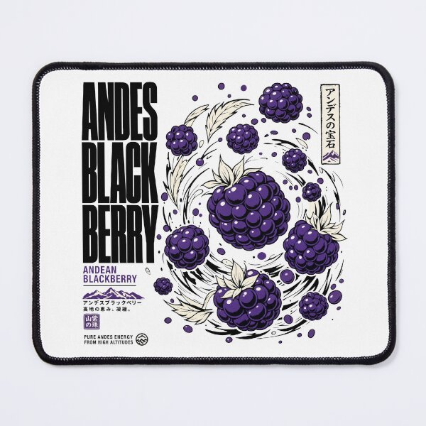 Item preview, Andes Blackberry , Vintage Japanese Fruit Label Art Print designed and sold by NullSpacePrints.