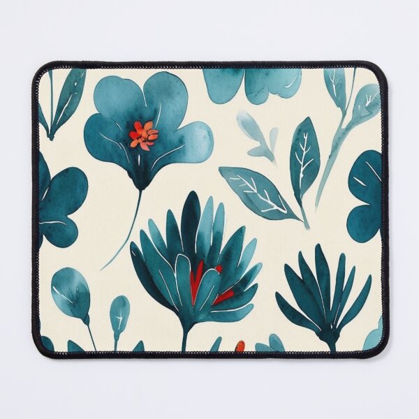 Item preview, Blue floral background designed and sold by saly55887.