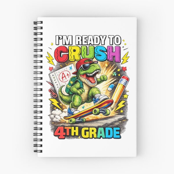 Item preview, Cute Dinosaur 4th Grade Back To School designed and sold by QuiteOrbit.