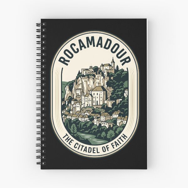Item preview, Rocamadour France Citadel of Faith Vintage Travel Emblem designed and sold by k3rstman1.