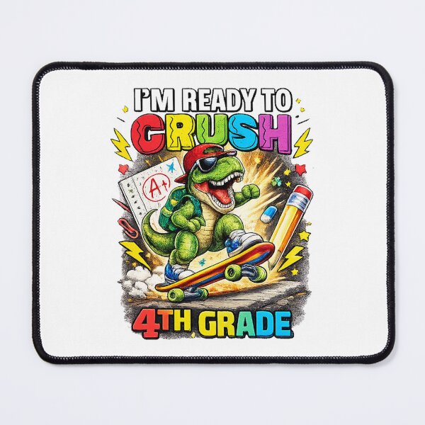 Item preview, Cute Dinosaur 4th Grade Back To School designed and sold by QuiteOrbit.