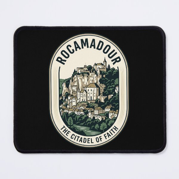 Item preview, Rocamadour France Citadel of Faith Vintage Travel Emblem designed and sold by k3rstman1.