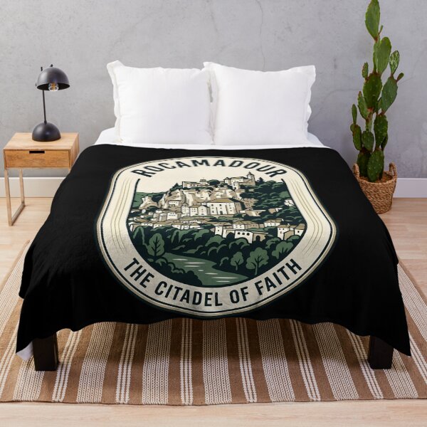 Item preview, Rocamadour France Citadel of Faith Vintage Travel Emblem designed and sold by k3rstman1.