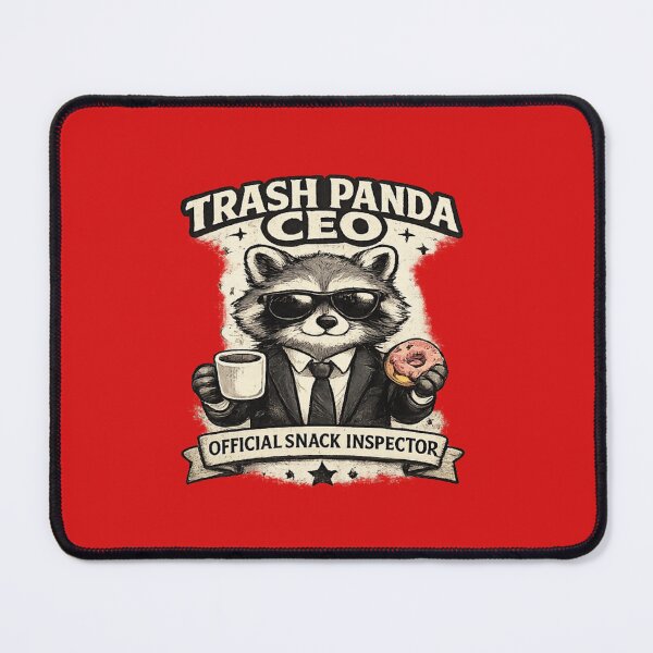 Item preview, Trash Panda CEO Official Snack Inspector Funny Raccoon Vintage T-Shirt designed and sold by Artbysarmina.