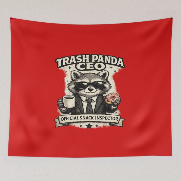 Item preview, Trash Panda CEO Official Snack Inspector Funny Raccoon Vintage T-Shirt designed and sold by Artbysarmina.