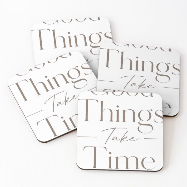 Item preview, Good Things Take Time - Elegant Minimalist Typography Design designed and sold by Irfanmulyana.