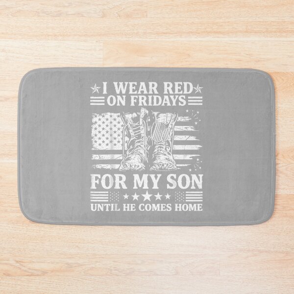 Item preview, I Wear Red On Fridays for My Son RED Friday Military Mom Dad designed and sold by ArleneRowe.