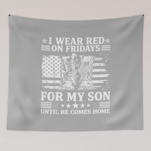 Item preview, I Wear Red On Fridays for My Son RED Friday Military Mom Dad designed and sold by ArleneRowe.